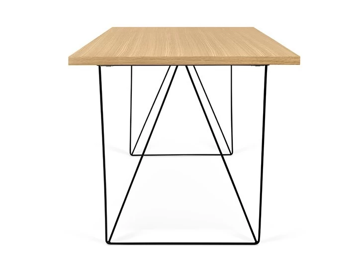 Temahome Flow Schreibtisch Wildeiche & Schwarz 140x75cm 11 Temahome Flow Schreibtisch Wildeiche & Schwarz 140x75cm – Bild 9