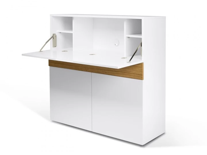 Temahome Focus Sekretär Weiß & Eiche 110cm 4 Temahome Focus Sekretär Weiß & Eiche 110cm – Bild 2