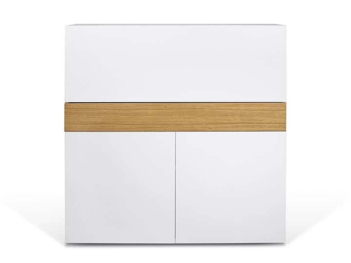 Temahome Focus Sekretär Weiß & Eiche 110cm 5 Temahome Focus Sekretär Weiß & Eiche 110cm – Bild 3