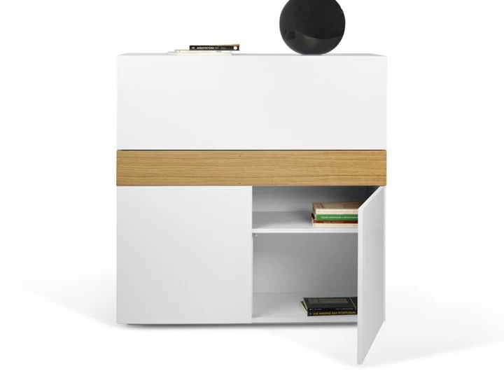 Temahome Focus Sekretär Weiß & Eiche 110cm 11 Temahome Focus Sekretär Weiß & Eiche 110cm – Bild 9