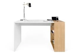 Temahome Harbour Schreibtisch Weiß & Eiche 120 X 60 Cm