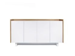 Livingruhm Skin Sideboard Weiß & Eiche 160 Cm
