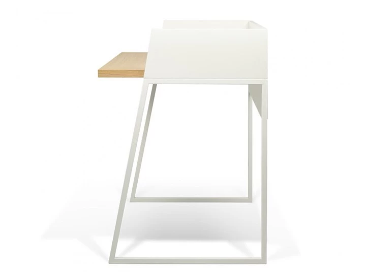 Temahome Volga Schreibtisch Weiß & Eiche 90x60 Cm 6 Temahome Volga Schreibtisch Weiß & Eiche 90x60 Cm – Bild 4