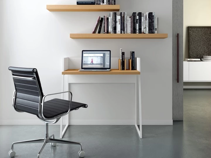 Temahome Volga Schreibtisch Weiß & Eiche 90x60 Cm 10 Temahome Volga Schreibtisch Weiß & Eiche 90x60 Cm – Bild 8