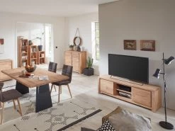 Livingruhm TV-Lowboard Marco 150 Cm Breit Eiche Massiv Geölt -Paulmann Store tv lowboard marco eiche massiv geolt 150cm breit 1288575 10322 1280x1280