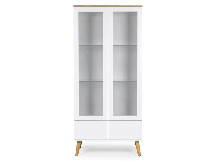 Vitrine Joan Eiche & Weiß 79cm Eiche & Weiß Livingruhm 4 Vitrine Joan Eiche & Weiß 79cm Eiche & Weiß Livingruhm – Bild 2