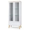 Vitrine Joan Eiche & Weiß 79cm Eiche & Weiß Livingruhm