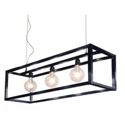 ZTahl Hängeleuchte Rimini Schwarz 120 X 30 Cm