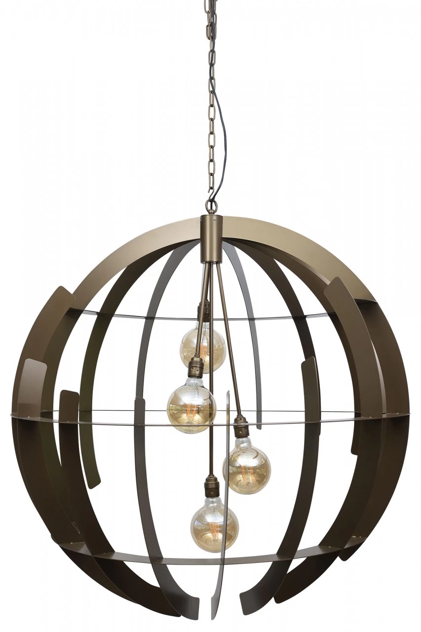 ZTahl Hängeleuchte Terra 100 Cm Gold 5 ZTahl Hängeleuchte Terra 100 Cm Gold – Bild 3