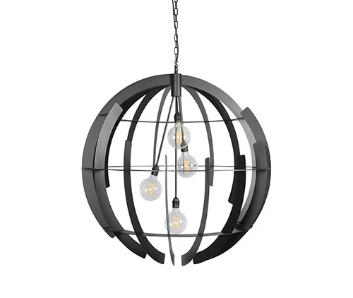 ZTahl Hängeleuchte Terra 100 Cm Schwarz 4 ZTahl Hängeleuchte Terra 100 Cm Schwarz – Bild 2