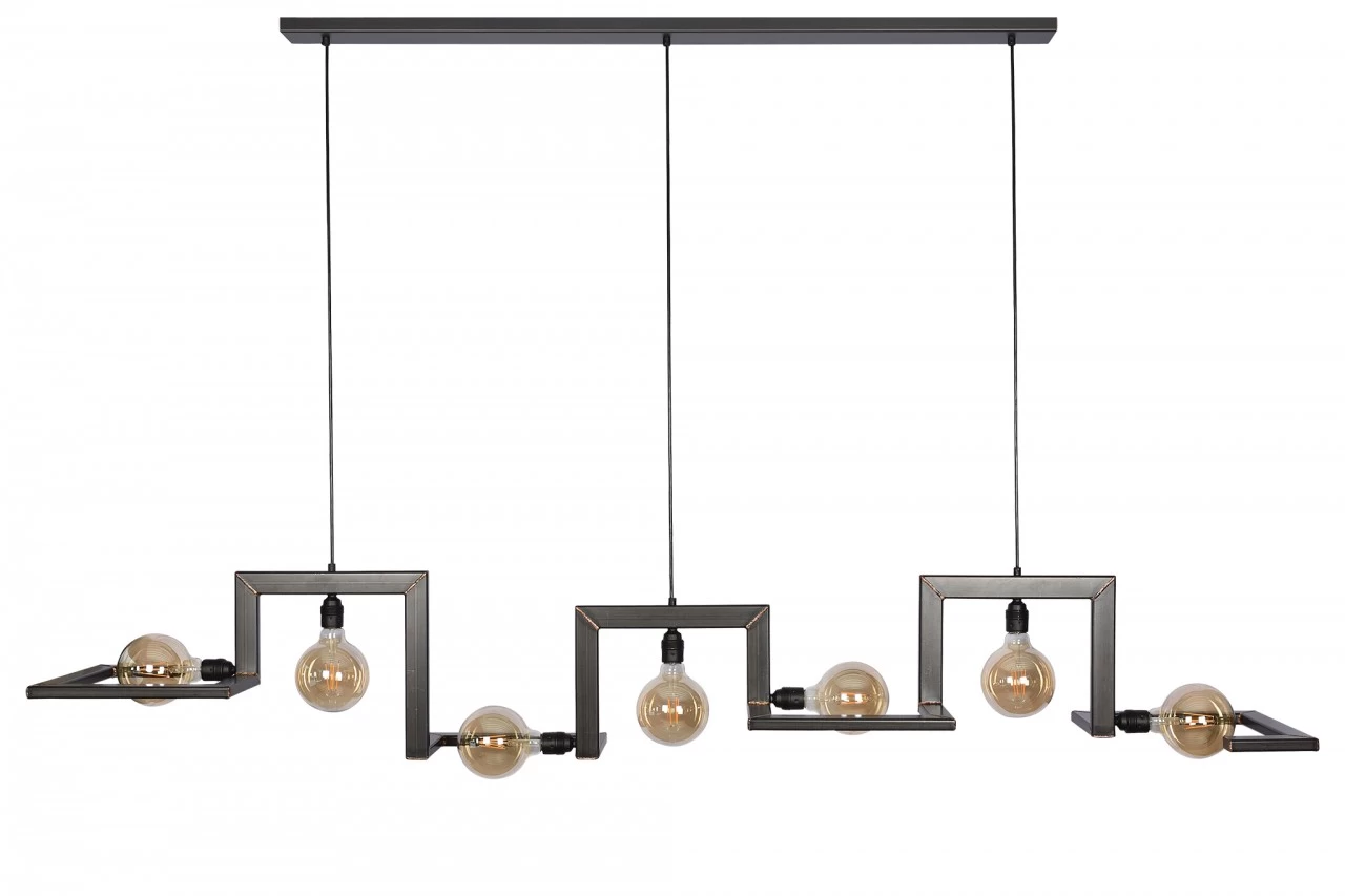 ZTahl Hängeleuchte Tortona Stahl Schwarz 210 X 30 Cm 3 ZTahl Hängeleuchte Tortona Stahl Schwarz 210 X 30 Cm